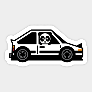 Drift King Panda Sticker